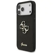 Aizmugurējais vāciņš Guess Apple iPhone 17 Pro Max ar fiksētu mirdzumu 4G metāla logotipa Black  Guhcp17Xhg4Sgk 3666339492038