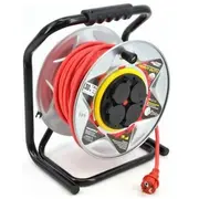 Awtools metāla pagarinātājs ar spoli Heavy Duty 30M 3X1,5 mm 16A, 3680W, Ip44 Aw70251  5903041037460