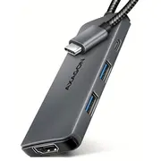 Axagon Hmc-5H8K 2X Usb-A, 1X Usb-C, 8K Hdmi, Usb 3.2 Gen 1 hub, Pd 100W, 15Cm Usb-C cable  Zuus-686 8595247907806