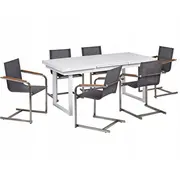 Āra mēbeļu komplekts 6 personām Valcanetto/Cosoleto metāla Grey  525078 Bel 4255664886125