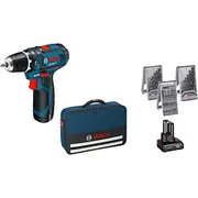Urbjmašīna-Skrūvgriezis Bosch Gsr 12V-15 12 V 2 x akumulators / 4 Ah 0615990G6L  3165140800624