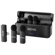 Boya Microphone Wireless By-V4 2.4Ghz with 4 transmitters and 1 receiver Type-C Black Eu  By-V4U 6974700654679