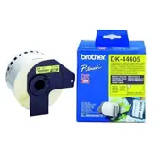 Brother Dk44605 Endlos-Etikett Papier - Gelb, 62 mm x 30,48 m, wiederablösbar  4977766635158