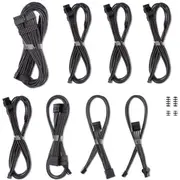 Cablemod C-Series Pro Modmesh kabeļu komplekts Corsair Rmi, Rmx un Rm barošanas blokiem - carbon  Cm-Pcss-Fkit-Nkc-R 703670116049