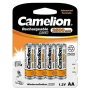 Cita datorprece Camelion  Aa/Hr6, 2500 mAh, Rechargeable Batteries Ni-Mh, 4 pcs 17025406 4260033151834