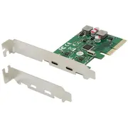 Conceptronic 4Xpcie3.0 karte 2Xusb-C3.2 Gen2/Ar pašpiegādi 10Gbps  Emrick08G 4015867227992 84719000