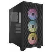 Corsair 3000D Rgb Tempered Glass Black Cc-9011255-Ww  840006610854 Ob-Cor-0133
