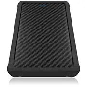 Datoru korpusi Ic intracom  2,5 6Cm 1Xsata zu 1Xusb 3.0 Host, schraubenlos, Silicon Schutzhülle Icy Box Ib-223U3A-B 4250078160854