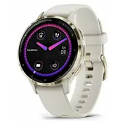 Garmin Venu 3S Elfenbein/Softgold mit Schnellwechsel-Silikon-Armband  010-02785-04 753759314811