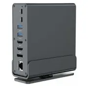 Gembird A-Cf-Combo15-01 Usb Type-Cf 15-In-1 daudzportu adapteris centrmezgls Af-Porti v.2x2  v.3x3, Hdmix2 Displayport Pd karšu lasītājs Gigalan 3,5 mm audio, grey 8716309135900 Kbagemada0106
