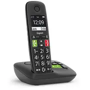 Gigaset E290A int. Großtasten-Schnurlostelefon mit Anrufbeantworter - Black  S30852-H2921-C101 4250366856193