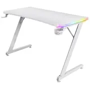Biurko Trust Gxt 709W Luminus Rgb Białe 120 cmx60 cm  25328 8713439253283