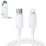 Joyroom Type-C - Lightning kabelis Multi-Color sērija Kabelis A14, 30W, 480Mb/S, 1.2M, White S-Cl020A14  6956116748487