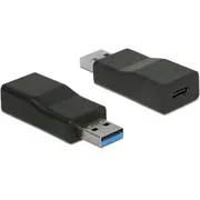 Kabelis Delock  Konverter Usb 10 Gbps Typ-A Stecker Type-C Buchse Aktiv schwarz 65696 4043619656967