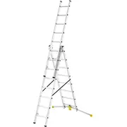 Kāpnes kombinējamās Hobbylot / alumīnija 2X81X9 pakāpieni  031420507 4007126025487