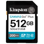 Kingston Canvas Go Plus Gen4 Sdxc Atmiņas karte 512Gb  Sdg4/512Gb 740617347760