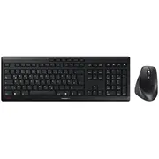 Klaviatūra un pele Cherry Desktop Stream Comfort bezvadu De black Pele pilna izmēra klusā klaviatūra  Jd-8550De-2 4025112103599