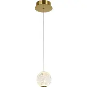 Italux griestu lampa Rosario Pnd-12220121-1A-Gd glamour Led 4,2W 3000K stikla caurspīdīga  75153-Uniw 5900644316084