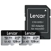 Lexar 128Gb microSDXC Professional Silver Plus Uhs-I A2 V30 U3 4K- 2 szt.  Lmssipl128G-B2Ang 843367135127 076038
