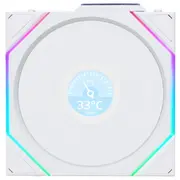 Lian Li Uni Fan Tl Wireless Lcd Lüfter, Argb, Pwm - Reverse Blade, 120 mm, weiß  Luli-116 4718466017307 12Rtllcd1W1W