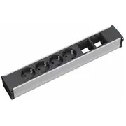 Strāvas pagarinātājs Bachmann ar 4 kontaktligzdām 3.7 m Silver 912.007  4016514030095