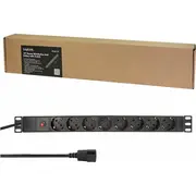 Logilink 8 kontaktu pagarinātājs 3M ar pārsprieguma aizsardzību  Pdu8C03 4052792068016 85444290
