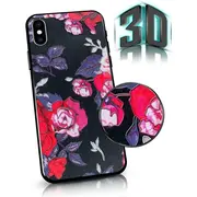 Mocco Flowers Aizmugurējais Apvalks 3D Priekš Apple Iphone 7 / 8 Melns  Mo-Flo-App-7/8/Se-Bl 4752168086827