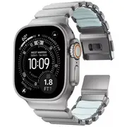 Nomad Stratos Band Titanium Icy Blue Glow Fkm Aw 45/46/49Mm  Nm009902858 855848009902