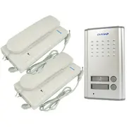 Orno Divu dzīvokļu durvju tālruņa komplekts Fossa Multi White/Silver Or-Dom-Rl-903  5908235905303
