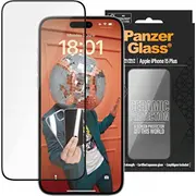 Panzerglass keramikas aizsardzība iPhone 15 Plus 6.7 Ultra-Wide-Fit ekrāna aizsargs ar vieglu izlīdzinātāju 2839  5711724028397