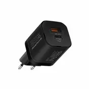 Promate Powerport-33 Ganfast Tīkla lādētājs 33W / Usb-C Pd Usb-A  Aispowerport33Eubk 6959144058306