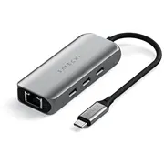 Satechi Usb-C 4-Port Hub mit 2.5 Gigabit Ethernet Space Gray  St-H3C25Em 0810086361342