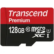 Sd microSD Card 128Gb Transcend Sdxc Uhs1 w/adapter  Ts128Gusdu1 0760557831983 85235110