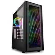 Sharkoon Rgb Wave - Tower Atx Seitenteil mit Fenster Gehärtetes Glas keine Spannungsversorgung Usb/Audio  4044951037544 129642