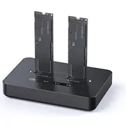 Stacja dokująca do komputerów stacjonarnych z dwoma dyskami Ssd Usb typu C, M.2 Nvme I Sata, czarna  Dd2-U3M2 8716309135573 Diagemsta0003