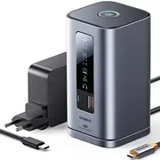 Stacija/Replikators Baseus Hub dokstacija 11In1 Usb-C Hdmi Dp Usb-A Rj45 Pd mini jack 3.5Mm lādētājs Eu - grey  6932172693077