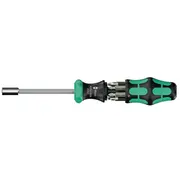 Wera Bit-Satz Kraftform Kompakt 27 Ra 2 Black/Grün, 6-Teilig, 1/4, mit Ratschenfunktion  05051518001 4013288233967