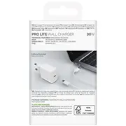 Adapteris Puro  Prolite 30W Usb-C Wall Charger - White 8018417498619