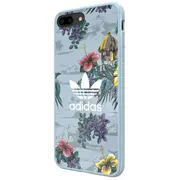 Adidas Floral Case Plastikāta Apvalks Priekš Apple iPhone X / Xs Zils  Ad-Fc-Iphx-Bl 8718846068017