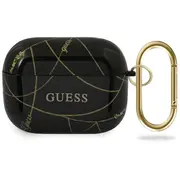Aizmugurējais vāciņš Guess  Guacaptpuchbk Airpods Pro cover black/black Gold Chain Collection Gue000923-0 3700740485484