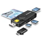 Axagon Cre-Smp2A Smart Id Karšu Lasītājs  Sd / microSD Sim 8595247906953