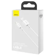 Baseus Lightning Superior Series cable, Fast Charging, Data 2.4A, 1.5M White Calys-B02  6953156205444