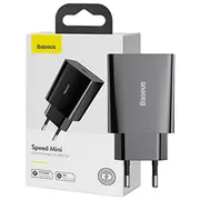 Baseus Speed Mini Quick Charger Usb-C Tīkla Lādētājs 20W  Ccfs-Sn01 6953156201699