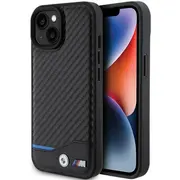 Bmw Pu Carbon Case Aizmugurējais Apvalks Priekš Apple iPhone 15 Plus  Bmhcp15M22Nbck 3666339143848