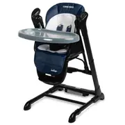 Caretero krēsliņš  šūpoles Indigo Black Navy Tero-7652 5908310397177