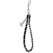 Citi Guess  Gustsassk Phone Strap black/black Chain Metal Logo Charm Gue001951-0 3666339048389