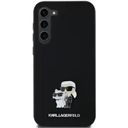 Cits mobilo telefonu aksesuārs Karl Lagerfeld  Silicone KarlAmpChoupette Metal Pin case for Samsung Galaxy A35 - black Kf002027-0 3666339259525
