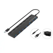 Conceptronic 7-Port Hub Usb-A3.0-7Xa3.2Gen1/Dc  m.Netz. sw Hubbies19Bp 4015867235348 84718000