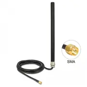 Delock Antenne Lte Umts Gsm Sma 3 dBi omni starr m Black outdoor  89529 4043619895298