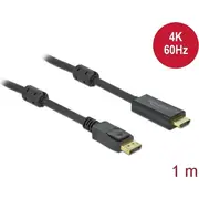 Delock Displayport 1.2  Hdmi Kabel 4K 60Hz 1,0M aktiv 85955 4043619859559 85444290
